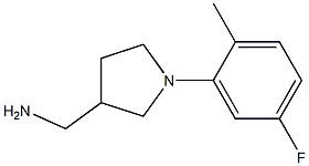 [1-(5-fluoro-2-methylphenyl)pyrrolidin-3-yl]methylamine Struktur