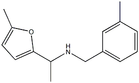 [1-(5-methylfuran-2-yl)ethyl][(3-methylphenyl)methyl]amine Struktur