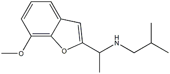 [1-(7-methoxy-1-benzofuran-2-yl)ethyl](2-methylpropyl)amine Struktur