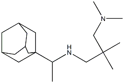 [1-(adamantan-1-yl)ethyl]({2-[(dimethylamino)methyl]-2-methylpropyl})amine Struktur