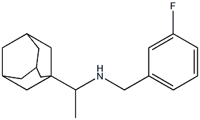 [1-(adamantan-1-yl)ethyl][(3-fluorophenyl)methyl]amine Struktur