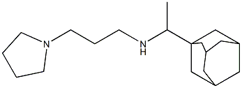 [1-(adamantan-1-yl)ethyl][3-(pyrrolidin-1-yl)propyl]amine Struktur