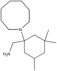 [1-(azocan-1-yl)-3,3,5-trimethylcyclohexyl]methanamine Struktur