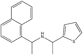 [1-(naphthalen-1-yl)ethyl][1-(thiophen-2-yl)ethyl]amine Struktur