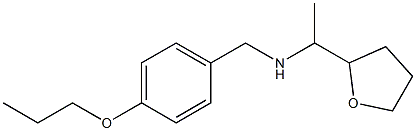 [1-(oxolan-2-yl)ethyl][(4-propoxyphenyl)methyl]amine Struktur