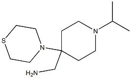 [1-(propan-2-yl)-4-(thiomorpholin-4-yl)piperidin-4-yl]methanamine Struktur