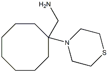 [1-(thiomorpholin-4-yl)cyclooctyl]methanamine Struktur