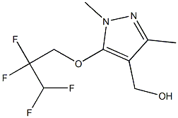 [1,3-dimethyl-5-(2,2,3,3-tetrafluoropropoxy)-1H-pyrazol-4-yl]methanol Struktur