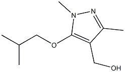 [1,3-dimethyl-5-(2-methylpropoxy)-1H-pyrazol-4-yl]methanol Struktur