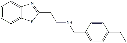 [2-(1,3-benzothiazol-2-yl)ethyl][(4-ethylphenyl)methyl]amine Struktur