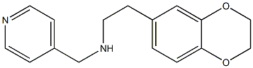 [2-(2,3-dihydro-1,4-benzodioxin-6-yl)ethyl](pyridin-4-ylmethyl)amine Struktur