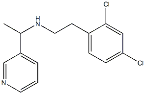 [2-(2,4-dichlorophenyl)ethyl][1-(pyridin-3-yl)ethyl]amine Struktur