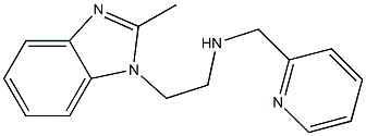 [2-(2-methyl-1H-1,3-benzodiazol-1-yl)ethyl](pyridin-2-ylmethyl)amine Struktur