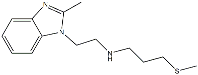 [2-(2-methyl-1H-1,3-benzodiazol-1-yl)ethyl][3-(methylsulfanyl)propyl]amine Struktur