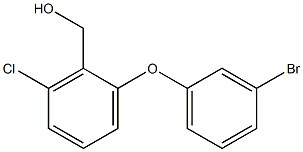 [2-(3-bromophenoxy)-6-chlorophenyl]methanol Struktur