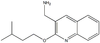 [2-(3-methylbutoxy)quinolin-3-yl]methanamine Struktur