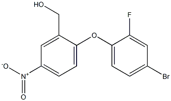 [2-(4-bromo-2-fluorophenoxy)-5-nitrophenyl]methanol Struktur