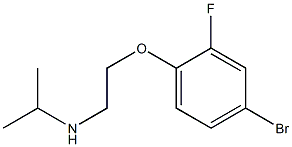 [2-(4-bromo-2-fluorophenoxy)ethyl](propan-2-yl)amine Struktur