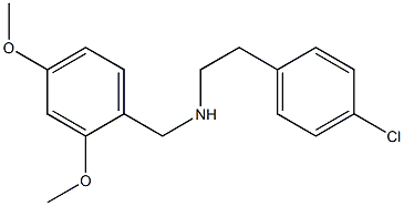 [2-(4-chlorophenyl)ethyl][(2,4-dimethoxyphenyl)methyl]amine Struktur