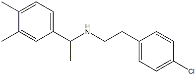 [2-(4-chlorophenyl)ethyl][1-(3,4-dimethylphenyl)ethyl]amine Struktur