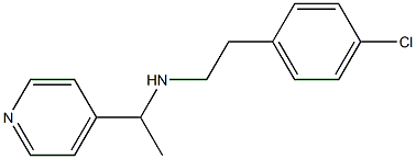 [2-(4-chlorophenyl)ethyl][1-(pyridin-4-yl)ethyl]amine Struktur