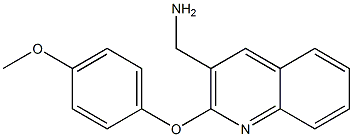 [2-(4-methoxyphenoxy)quinolin-3-yl]methanamine Struktur