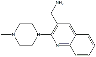 [2-(4-methylpiperazin-1-yl)quinolin-3-yl]methanamine Struktur