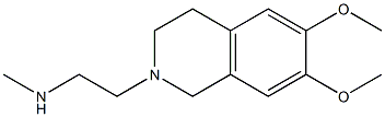 [2-(6,7-dimethoxy-1,2,3,4-tetrahydroisoquinolin-2-yl)ethyl](methyl)amine Struktur