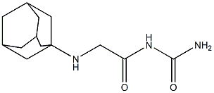 [2-(adamantan-1-ylamino)acetyl]urea Struktur