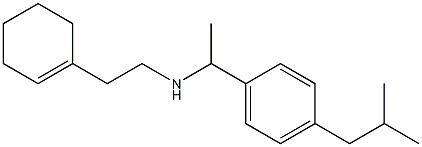 [2-(cyclohex-1-en-1-yl)ethyl]({1-[4-(2-methylpropyl)phenyl]ethyl})amine Struktur