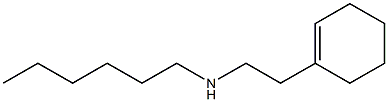 [2-(cyclohex-1-en-1-yl)ethyl](hexyl)amine Struktur