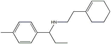 [2-(cyclohex-1-en-1-yl)ethyl][1-(4-methylphenyl)propyl]amine Struktur