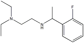 [2-(diethylamino)ethyl][1-(2-fluorophenyl)ethyl]amine Struktur