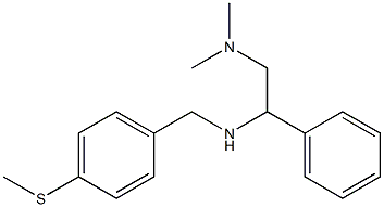 [2-(dimethylamino)-1-phenylethyl]({[4-(methylsulfanyl)phenyl]methyl})amine Struktur