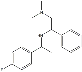 [2-(dimethylamino)-1-phenylethyl][1-(4-fluorophenyl)ethyl]amine Struktur