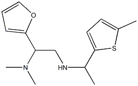 [2-(dimethylamino)-2-(furan-2-yl)ethyl][1-(5-methylthiophen-2-yl)ethyl]amine Struktur