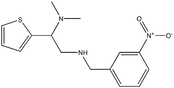 [2-(dimethylamino)-2-(thiophen-2-yl)ethyl][(3-nitrophenyl)methyl]amine Struktur