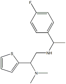 [2-(dimethylamino)-2-(thiophen-2-yl)ethyl][1-(4-fluorophenyl)ethyl]amine Struktur