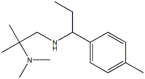 [2-(dimethylamino)-2-methylpropyl][1-(4-methylphenyl)propyl]amine Struktur