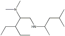 [2-(dimethylamino)-3-ethylpentyl](4-methylpentan-2-yl)amine Struktur