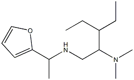 [2-(dimethylamino)-3-ethylpentyl][1-(furan-2-yl)ethyl]amine Struktur