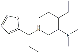 [2-(dimethylamino)-3-ethylpentyl][1-(thiophen-2-yl)propyl]amine Struktur