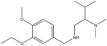 [2-(dimethylamino)-3-methylbutyl][(3-ethoxy-4-methoxyphenyl)methyl]amine Struktur