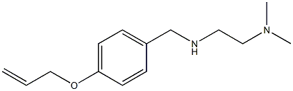 [2-(dimethylamino)ethyl]({[4-(prop-2-en-1-yloxy)phenyl]methyl})amine Struktur