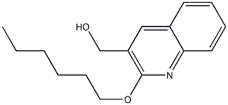 [2-(hexyloxy)quinolin-3-yl]methanol Struktur