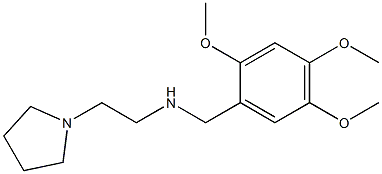 [2-(pyrrolidin-1-yl)ethyl][(2,4,5-trimethoxyphenyl)methyl]amine Struktur