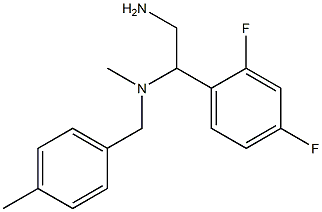 [2-amino-1-(2,4-difluorophenyl)ethyl](methyl)[(4-methylphenyl)methyl]amine Struktur