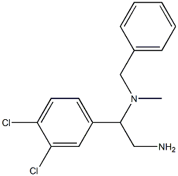 [2-amino-1-(3,4-dichlorophenyl)ethyl](benzyl)methylamine Struktur