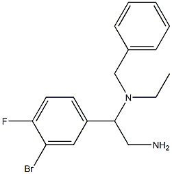 [2-amino-1-(3-bromo-4-fluorophenyl)ethyl](benzyl)ethylamine Struktur