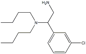 [2-amino-1-(3-chlorophenyl)ethyl]dibutylamine Struktur